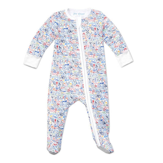 Kid's Cape Cod Zip Baby Onesie