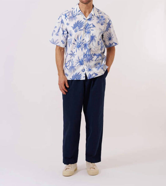Jungle Toile Poplin Camp Shirt