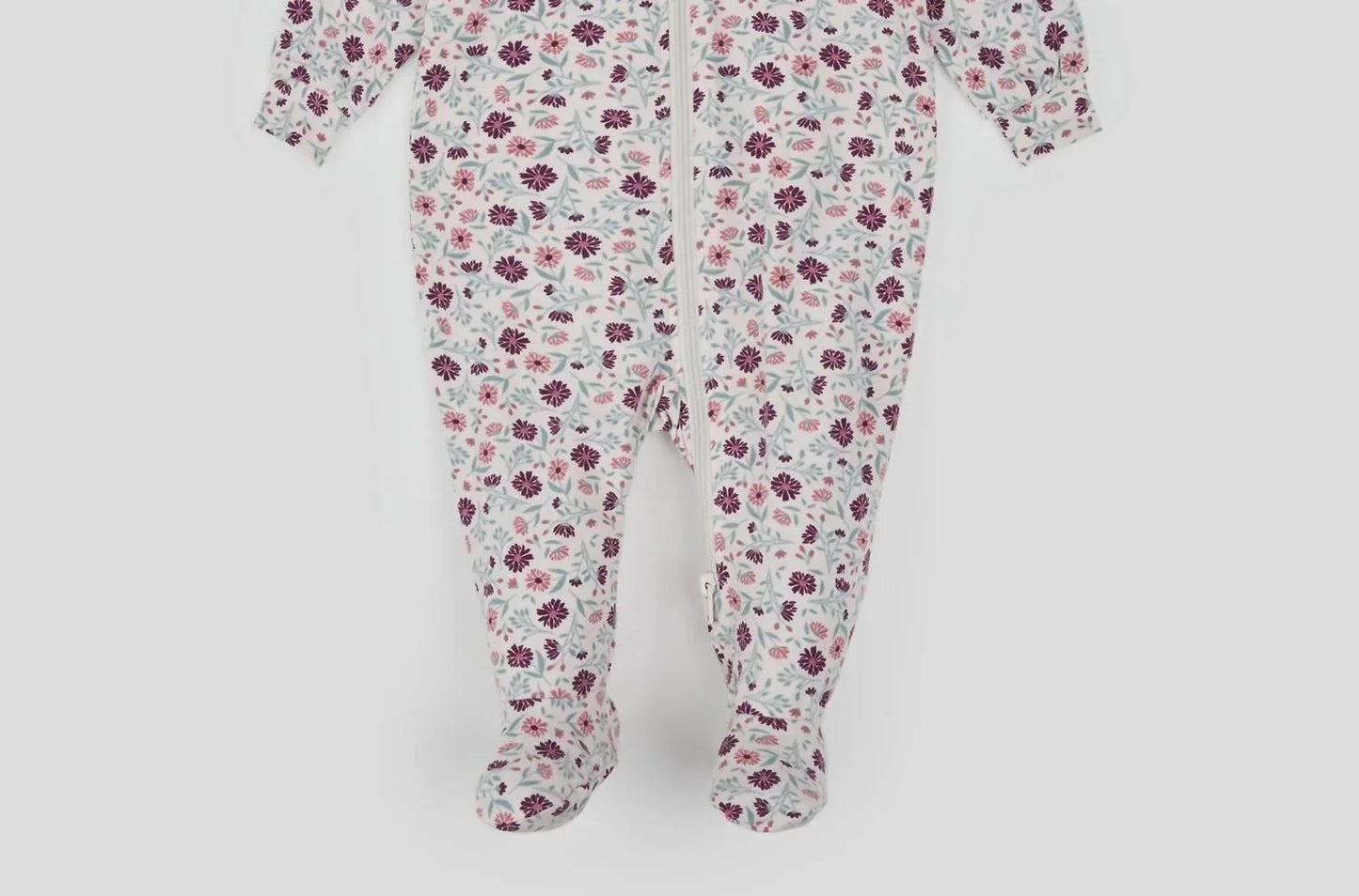 Petit Lem - Girl's Floral Long Sleeve Footed Sleeper - Rack Hunt