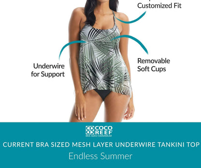 Current Underwire Tankini Top