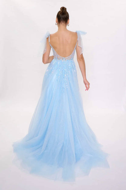 A Line Formal Evening Gown