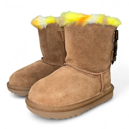Toddler Kid's Bailey Bow Plaid Punk Boot
