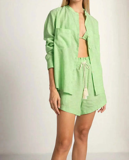 Touché - Linen Blend Button-up Shirt - Rack Hunt