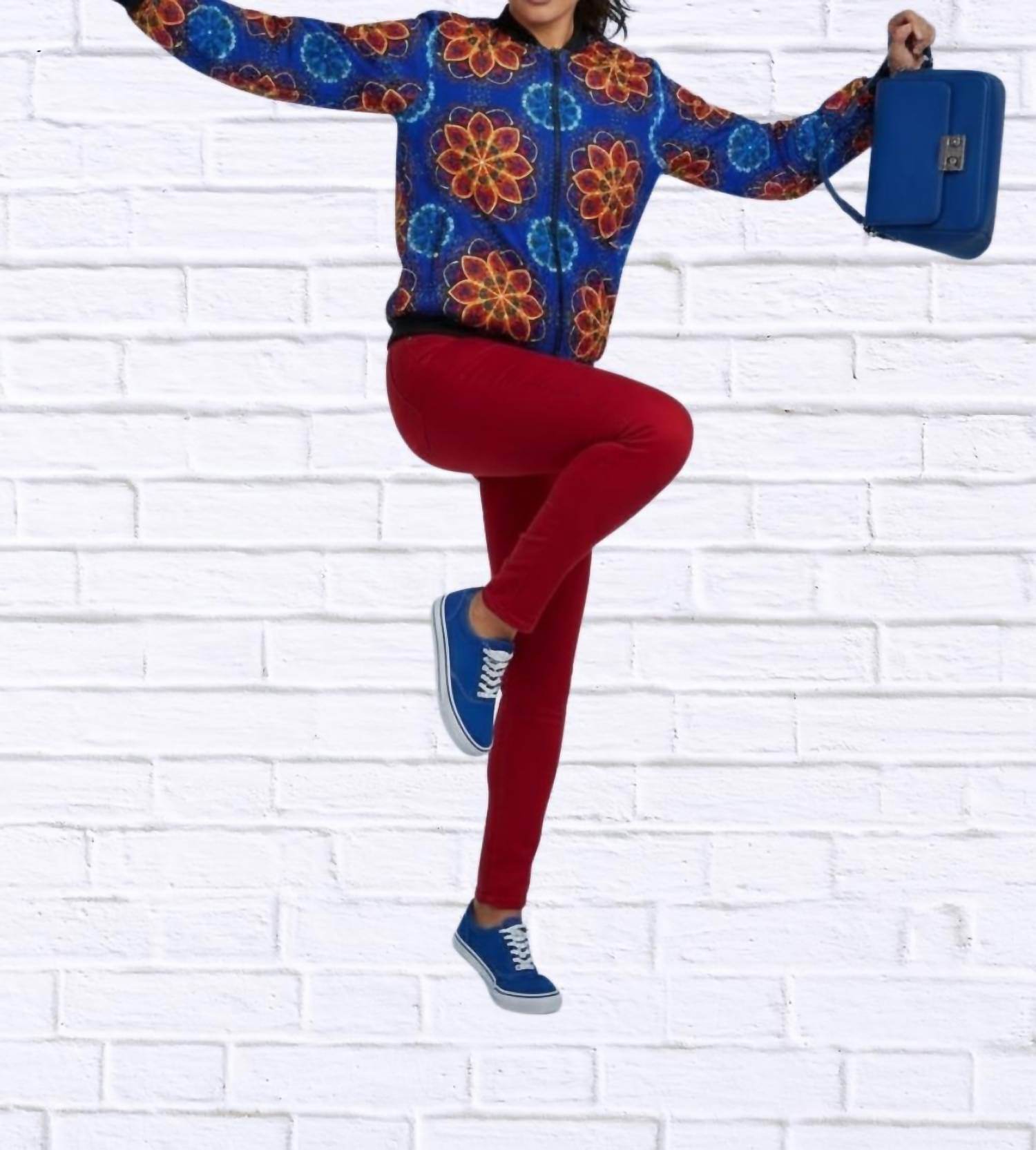 Diva USA - Maddy Traditional Bomber Printed Ethnic Jacket - Rack Hunt -