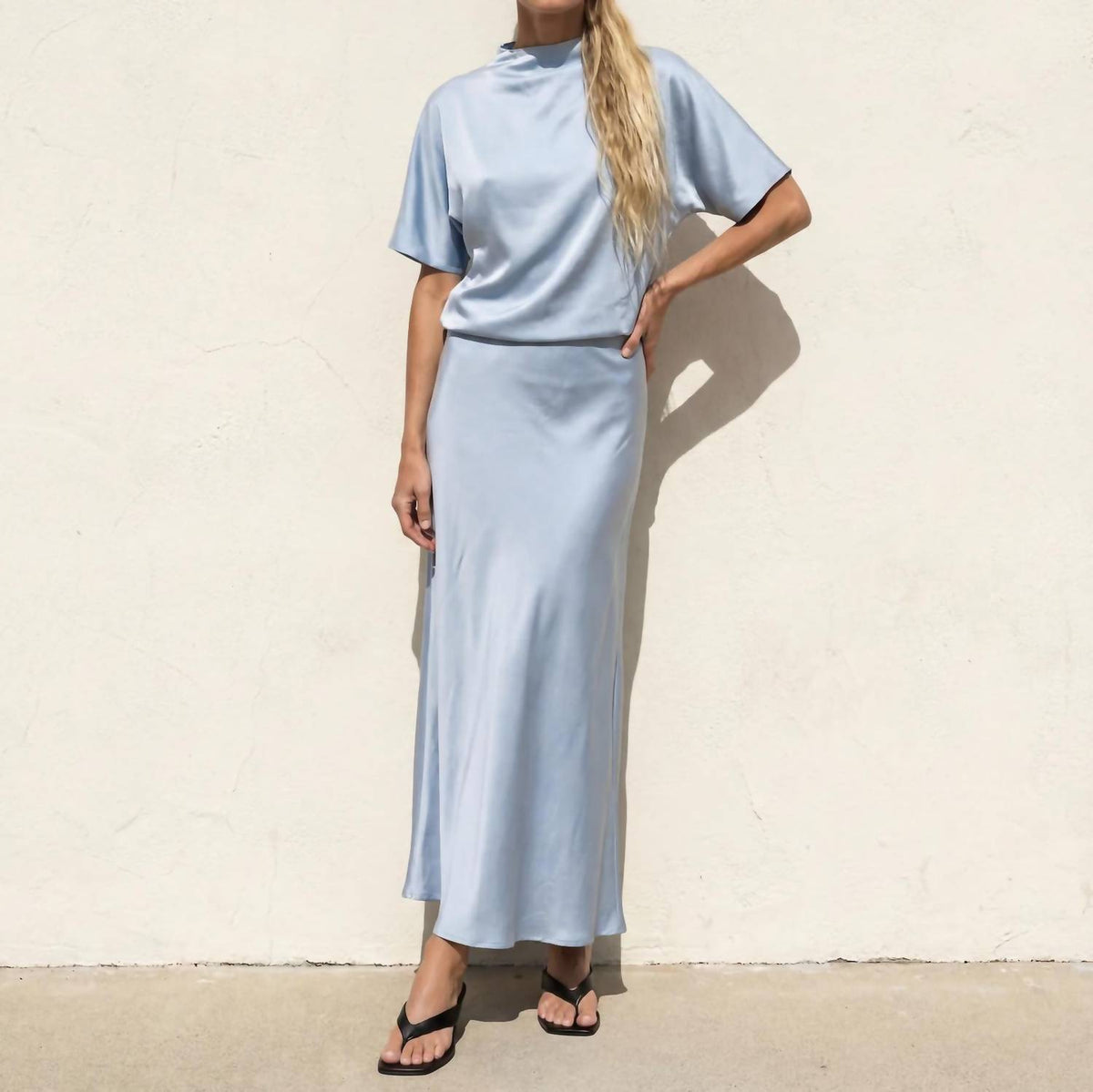 Butter Satin Bias Cut Skirt