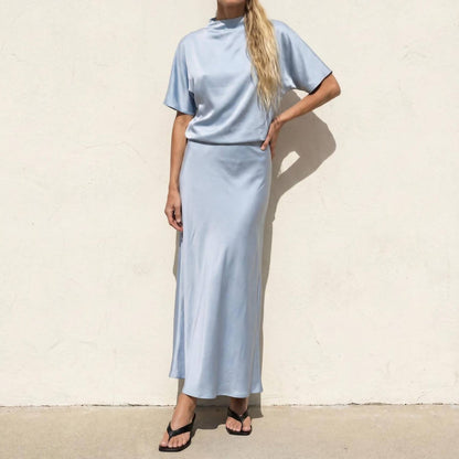 Butter Satin Bias Cut Skirt