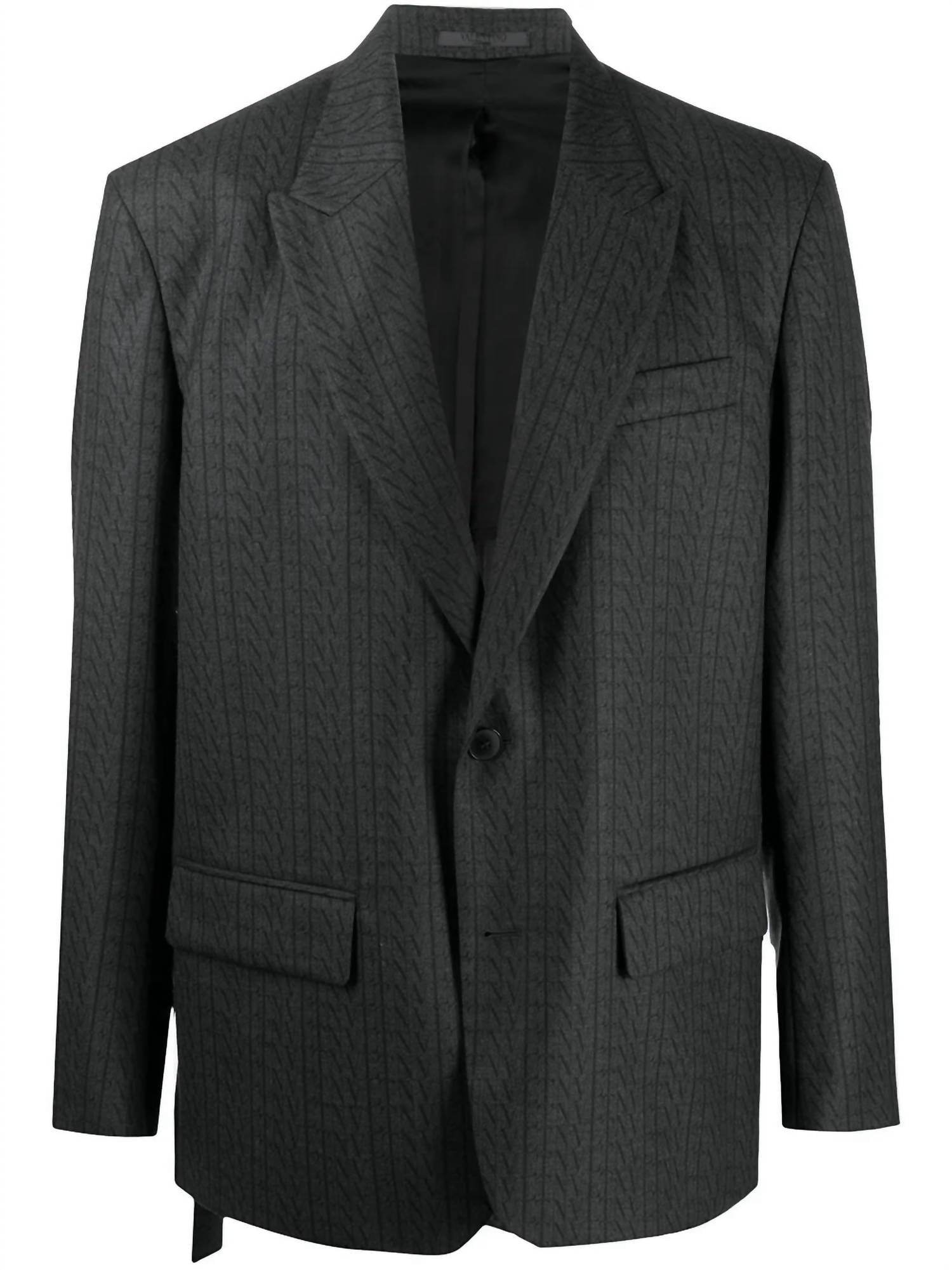 Valentino - Print Single Breasted Blazer - Rack Hunt