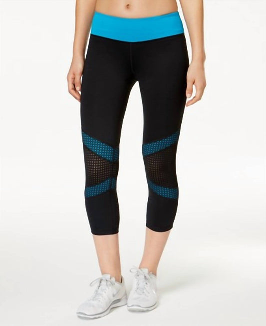 Women's Mesh Trim Cropped Leggings