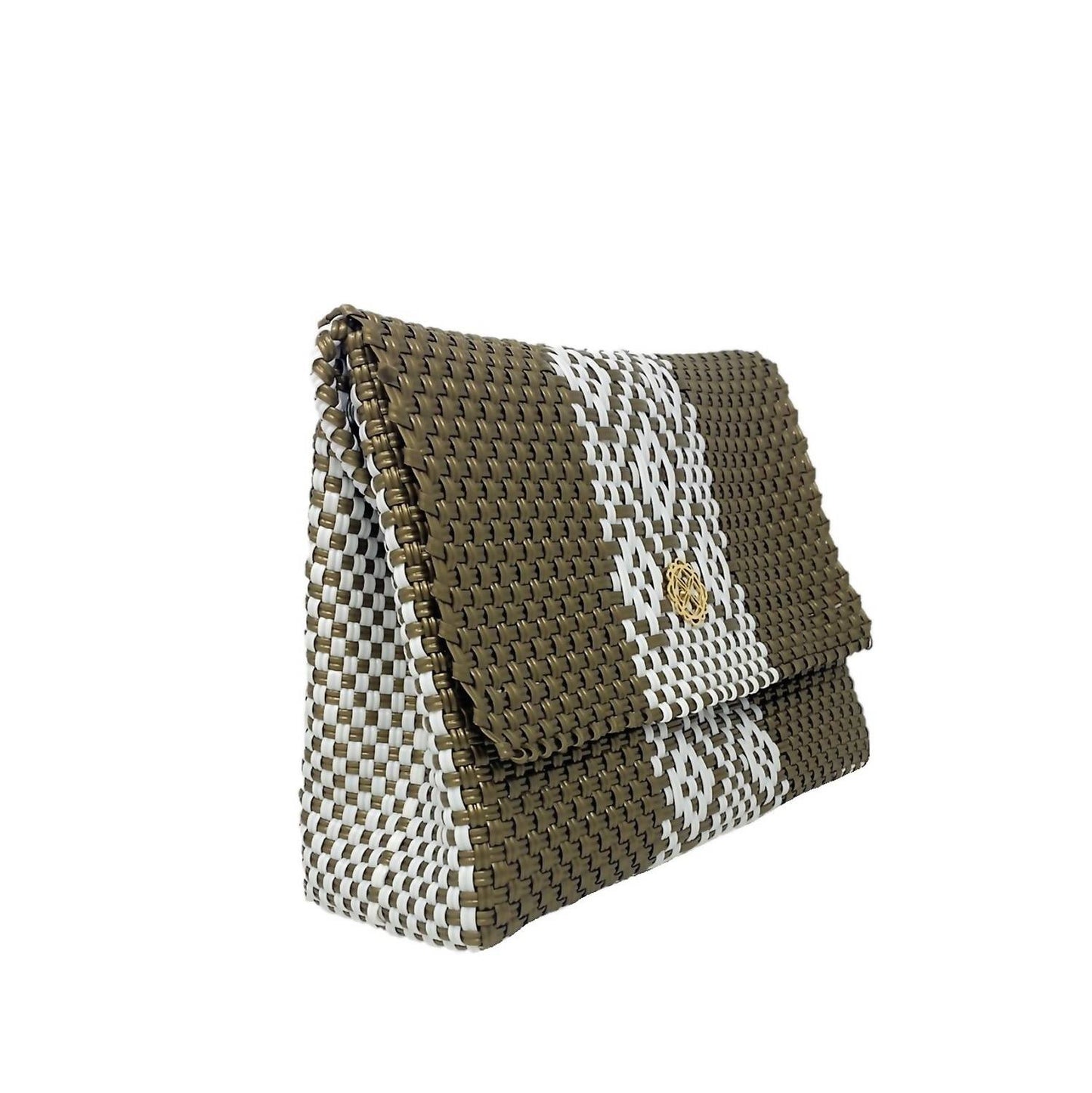 Women's Woven Long Braided Strap Crossbody Bag