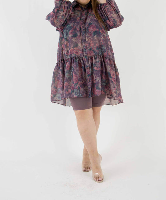 Sante Grace - Floral Voile Tunic Top - Plus Size - Rack Hunt -