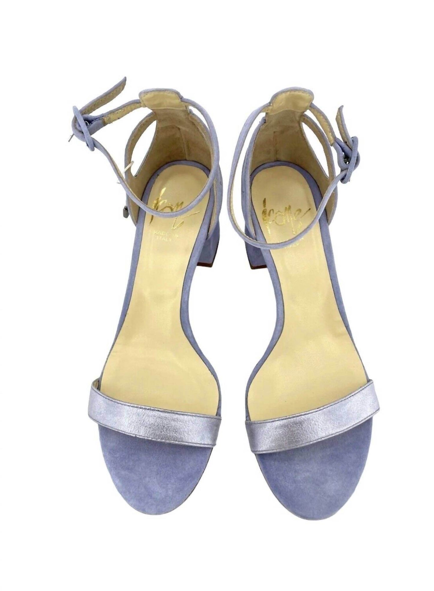 ICONE - Women's Suede Leather Block Heels Open Toe Ankle Sandals - Rack Hunt -