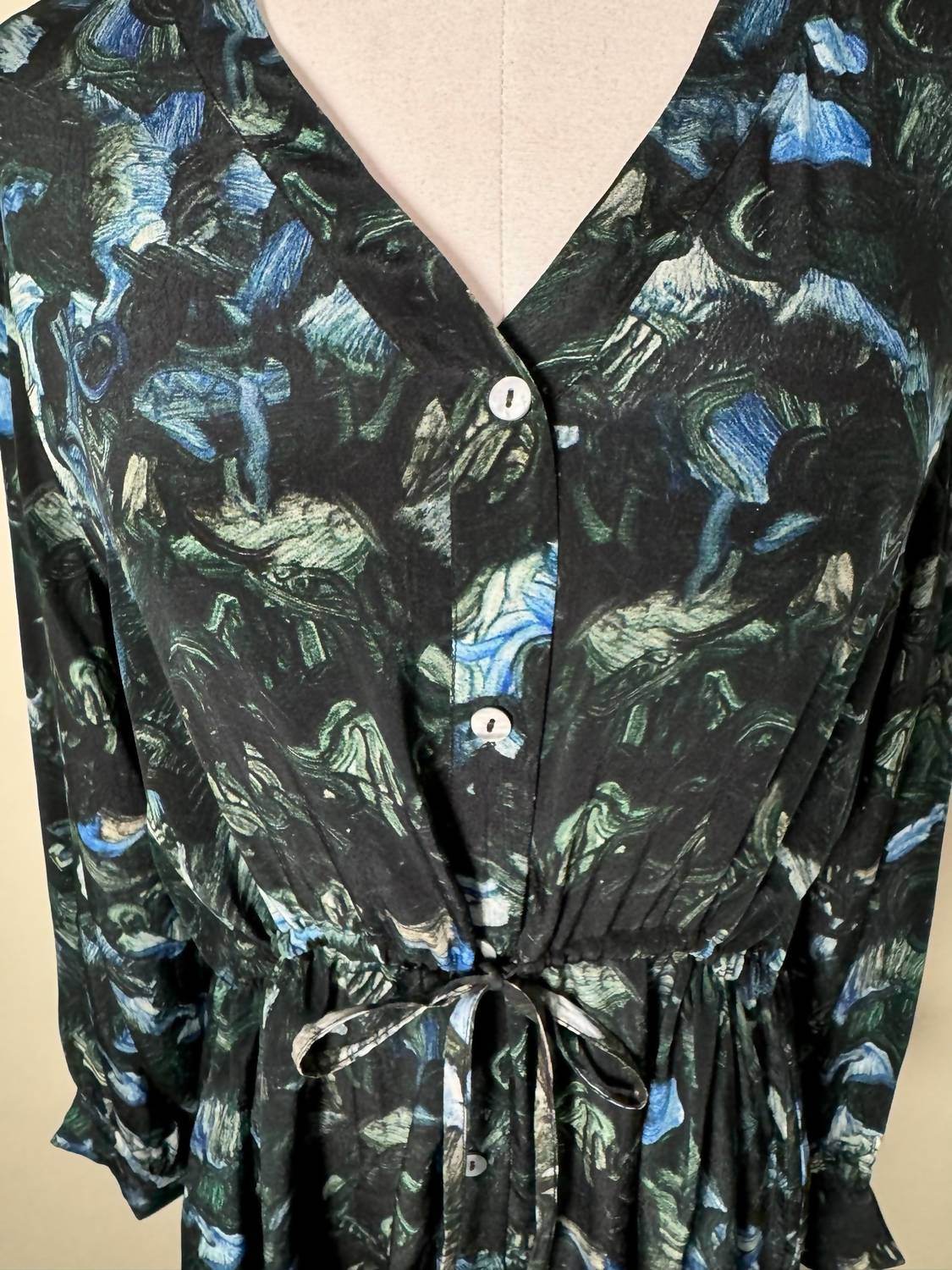 Yavi - Blessed Drawstring Midi Dress - Rack Hunt -