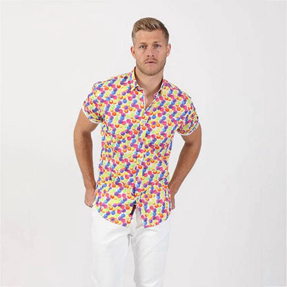 Colorful Globes Short Sleeve Shirt