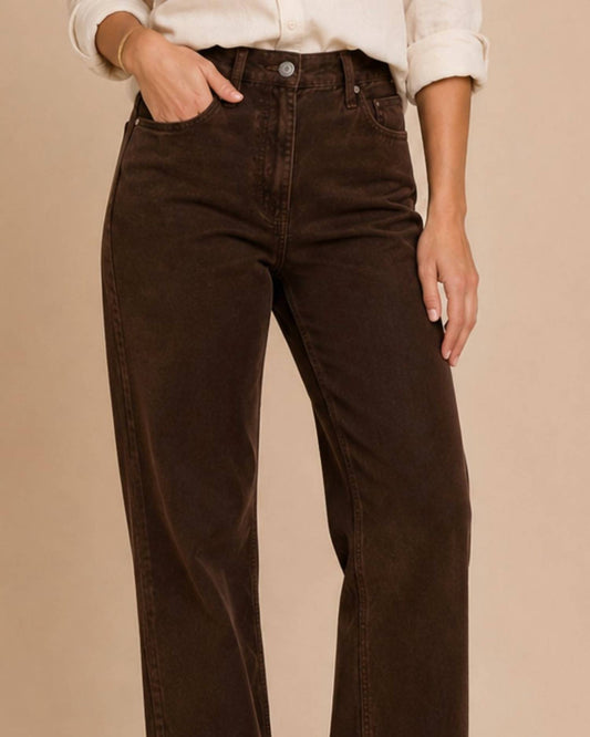 Corduroy Straight Jeans