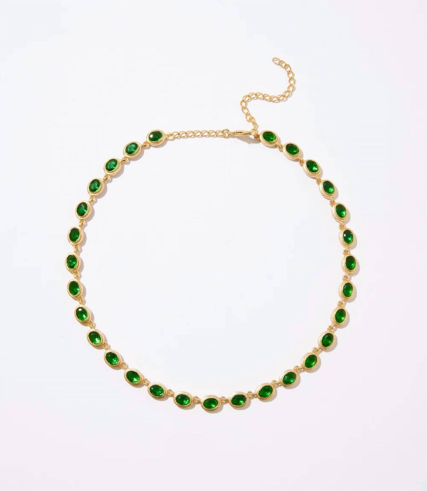 Women's Gemstone Station Necklace