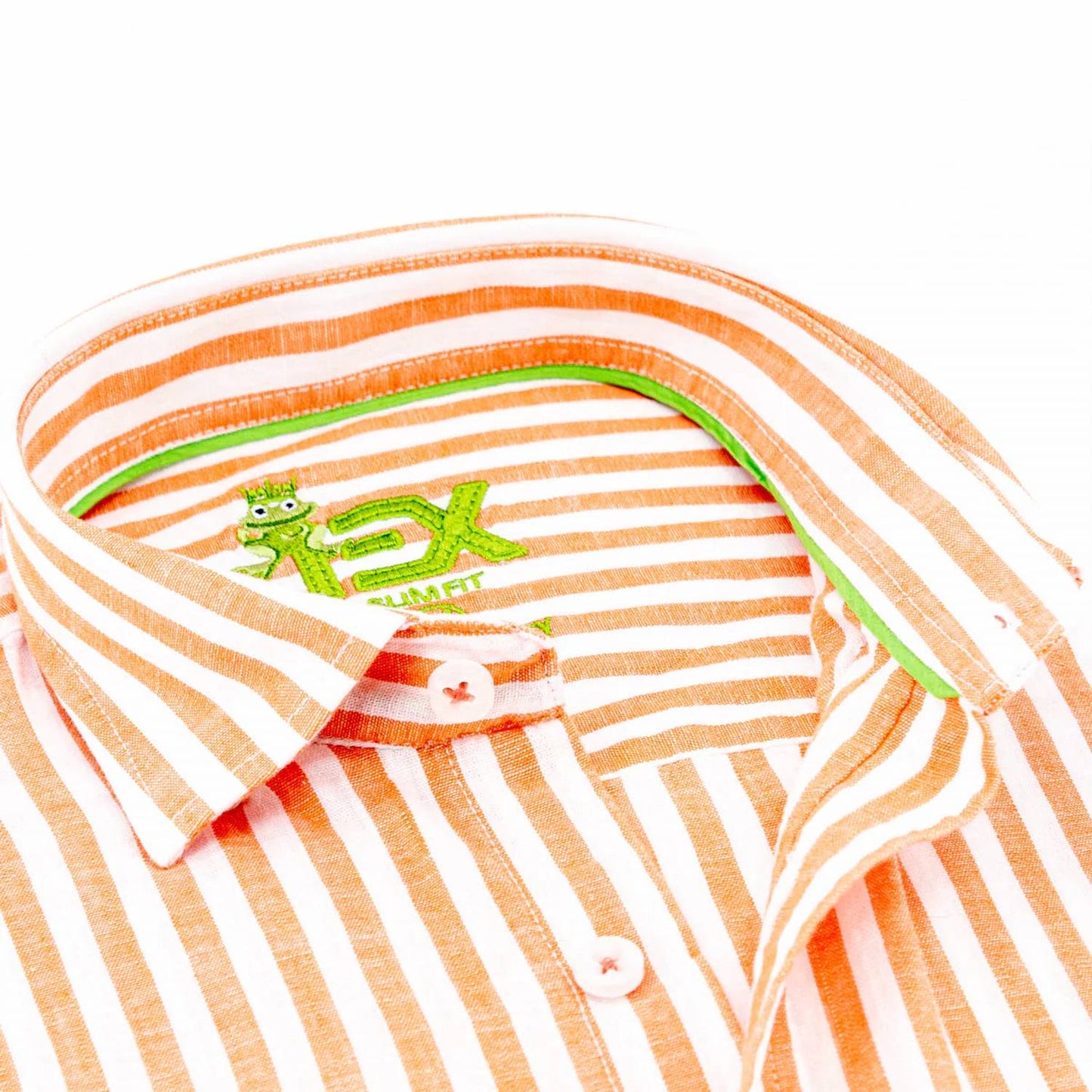 Men's Stanford Stripe Frog Linen Shirt
