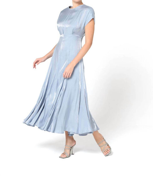 Baruni - Aimee Foiled-finish Midi Dress - Rack Hunt -
