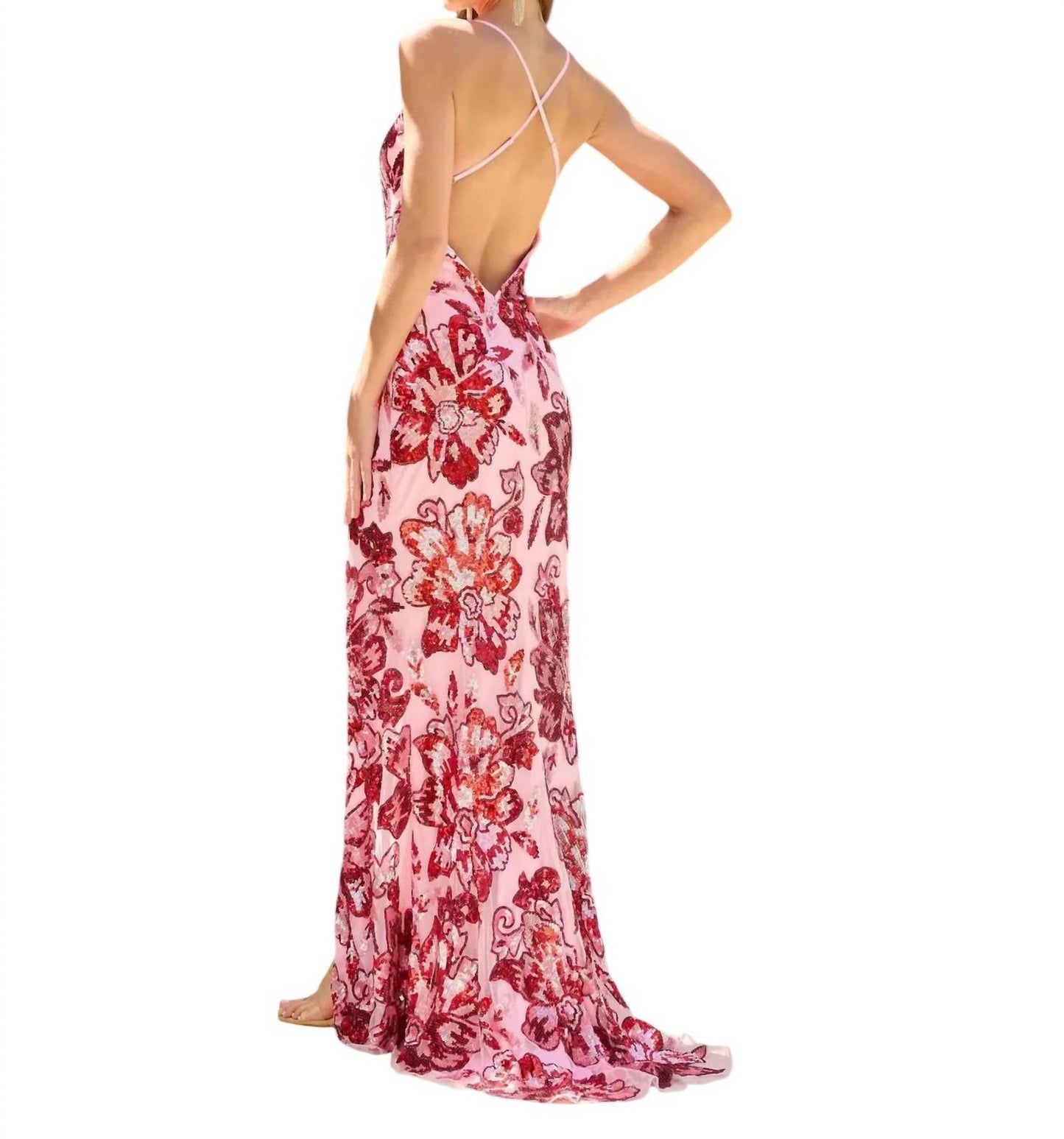 Long Sequin Prom Dress