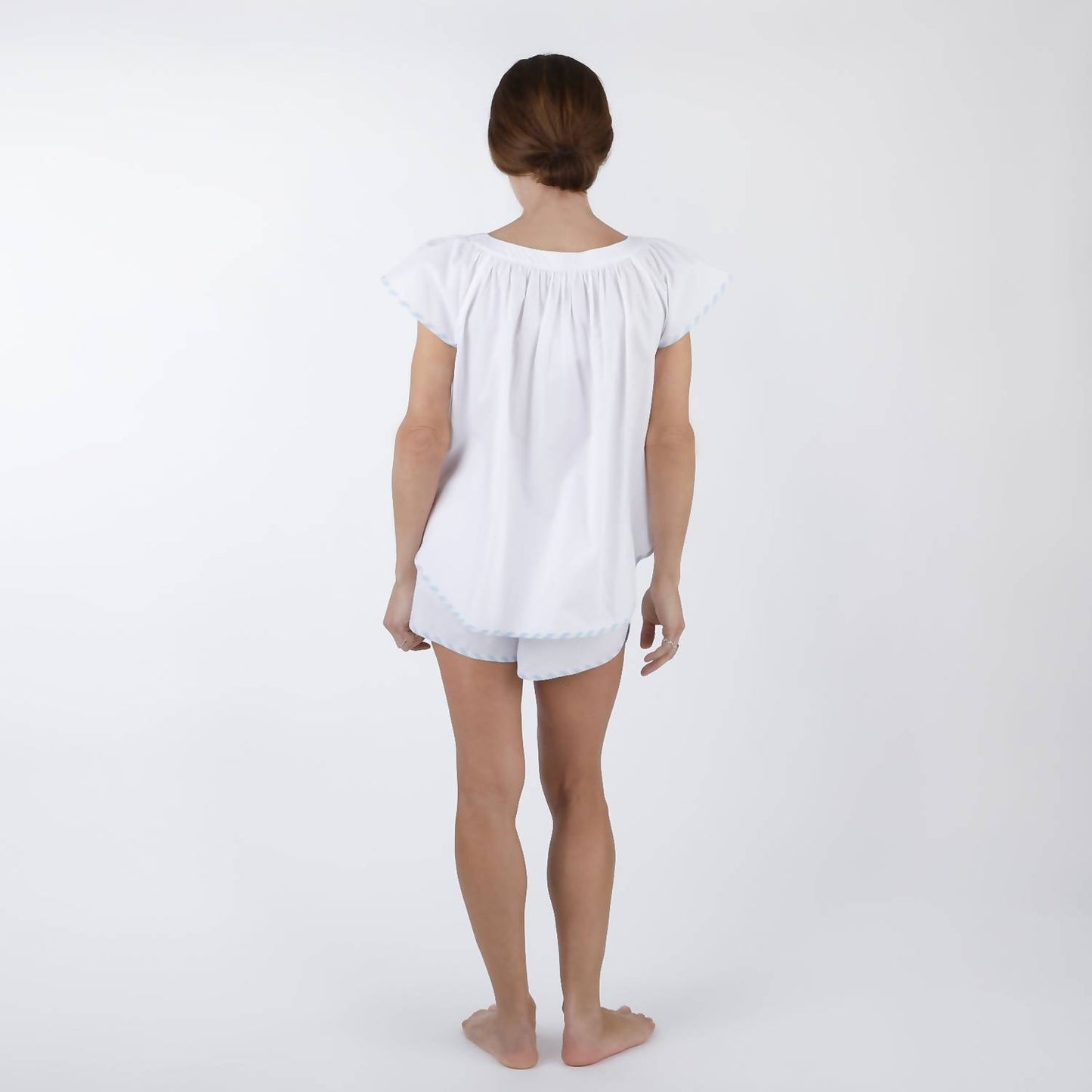 Vandy Scalloped Tape Trim Short Pajamas