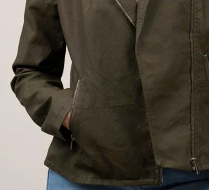Pleather Moto Jacket - Plus