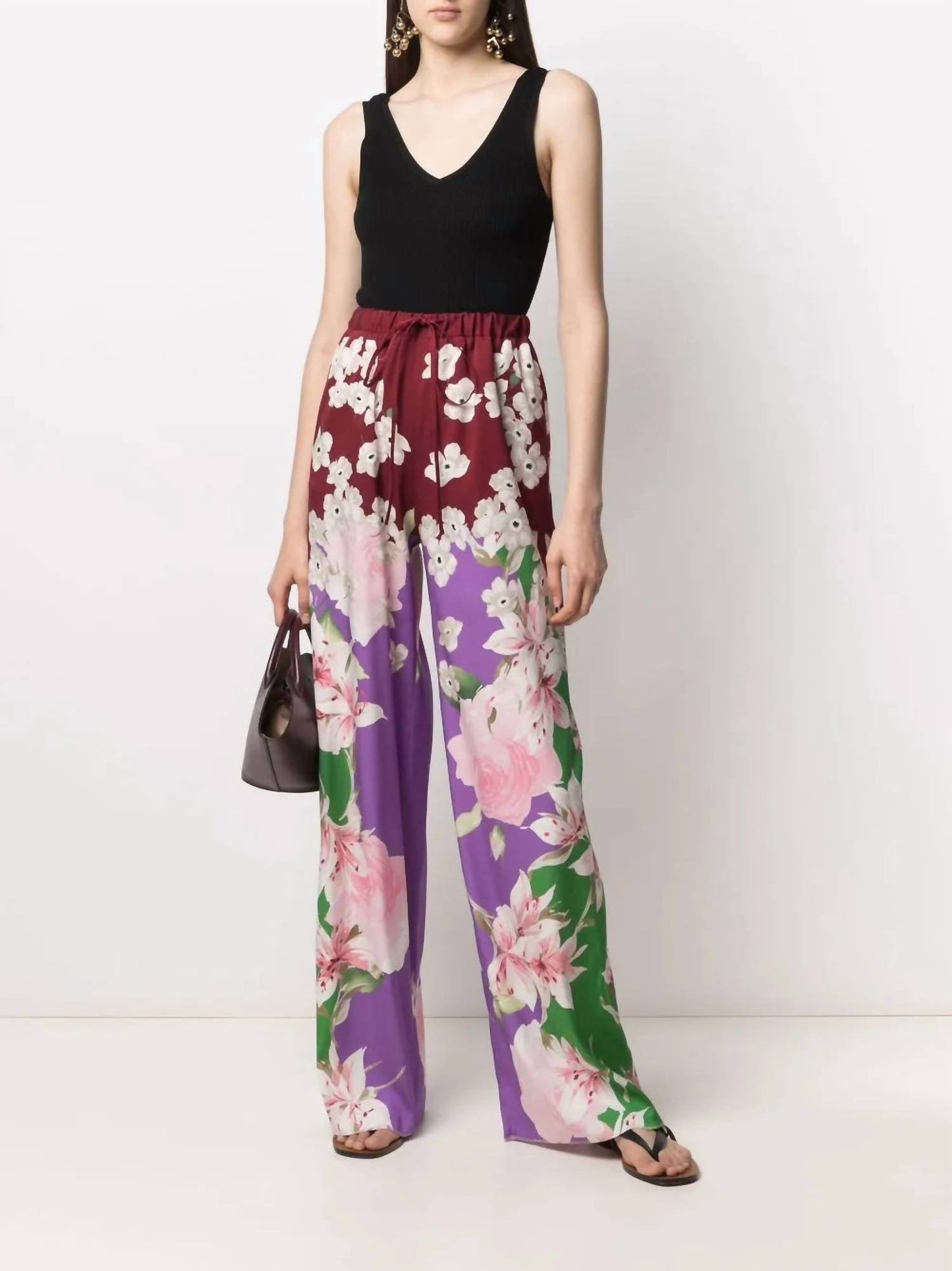 Valentino - Floral Print Pants - Rack Hunt