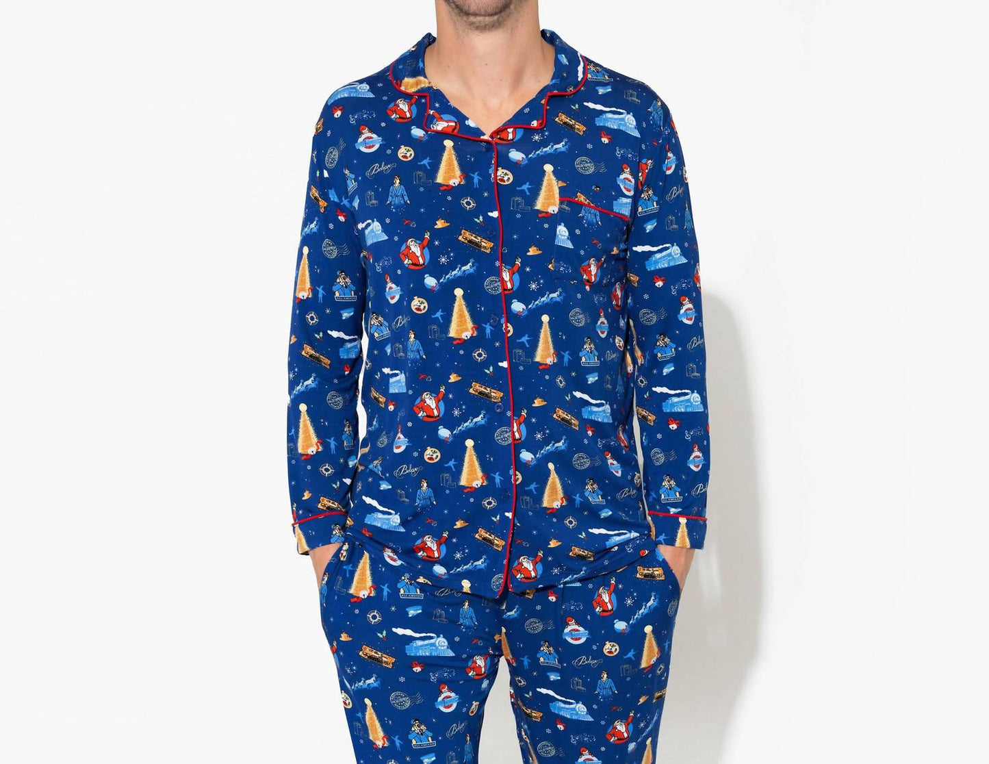 Men's The Polar Express Bamboo Pajama Set