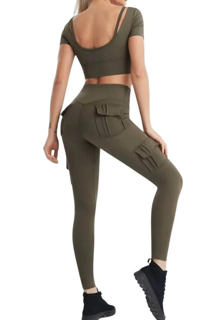 Rockstar Peach - Sgt Pocket Leggings - Rack Hunt