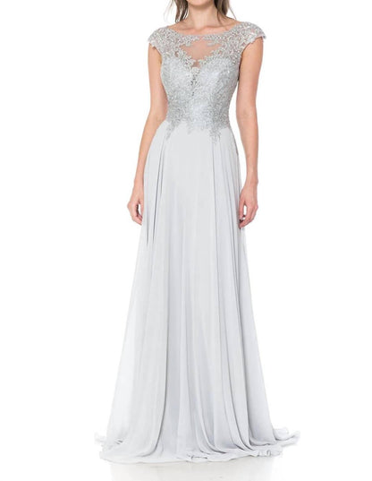 Embroidered Chiffon Mother Of Bride Gown