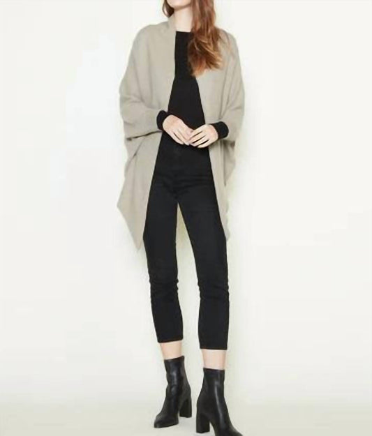 Front-tied Cape Cardigan