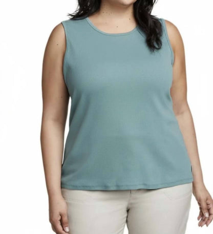 Sleeveless Solstice Peak Rib Tank Top - Plus