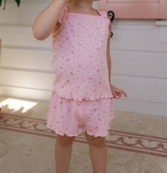 Pointelle Tank Short Set
