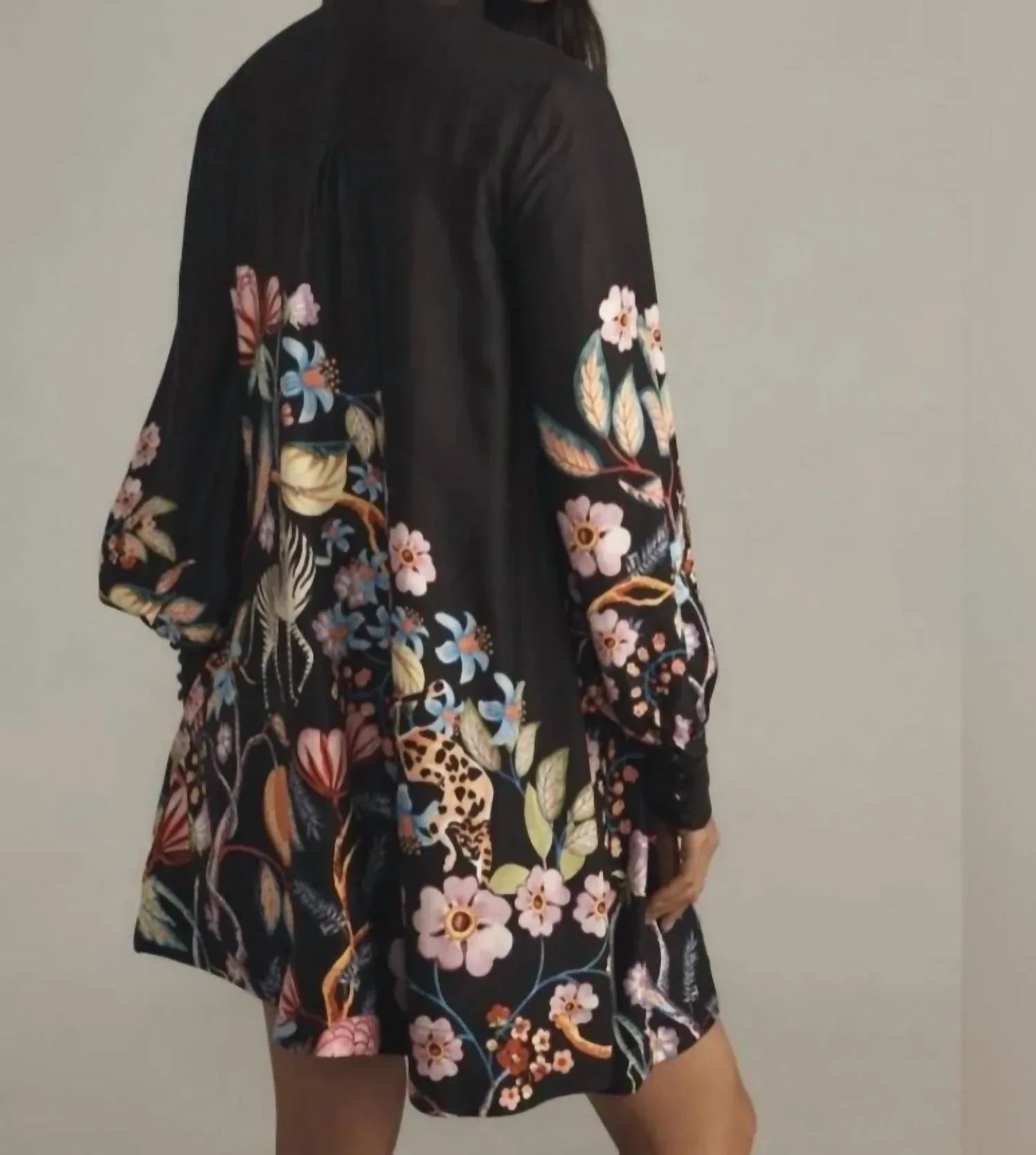 Maeve - Caroline Tie-neck Mini Long Sleeve Dress - Rack Hunt