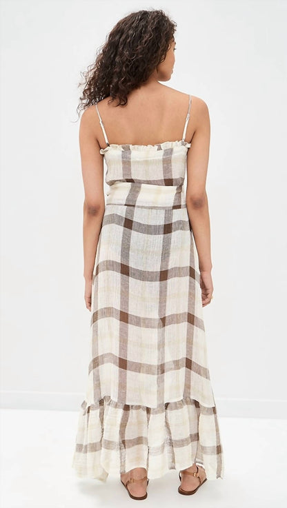 Ruffle Slip Maxi Dress