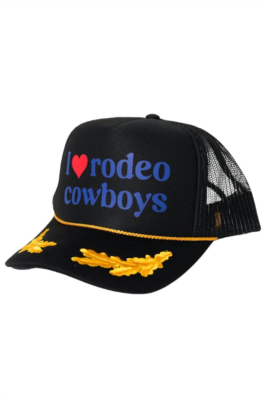 Hats by Madi - I Love Rodeo Cowboys Trucker Hat - Rack Hunt -