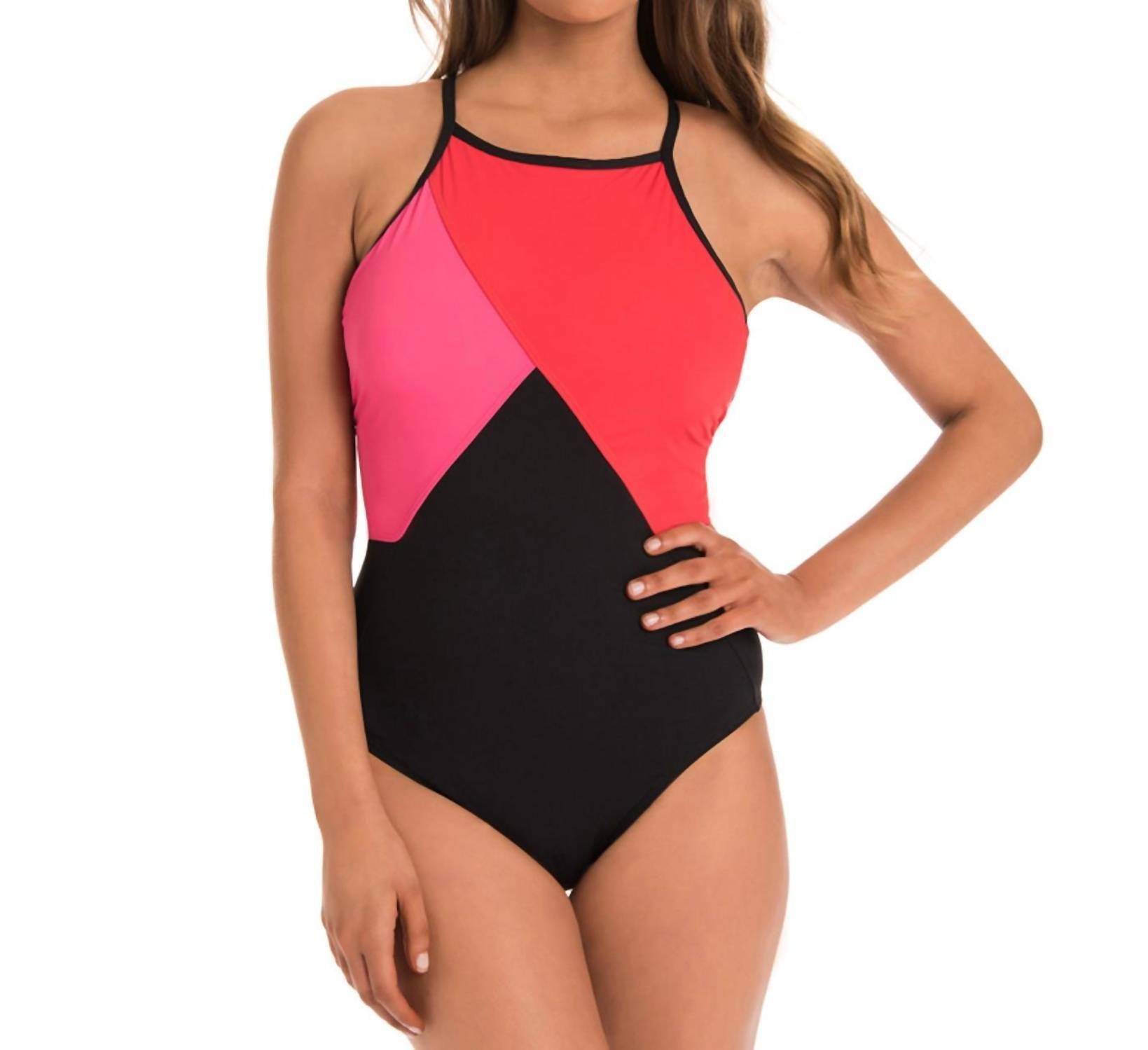 Amoressa - High Neck One Piece Swimsuit - Rack Hunt