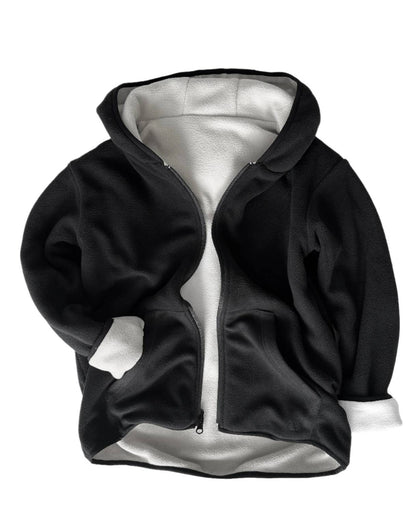 Boys Reversible Fleece Zip Hoodie