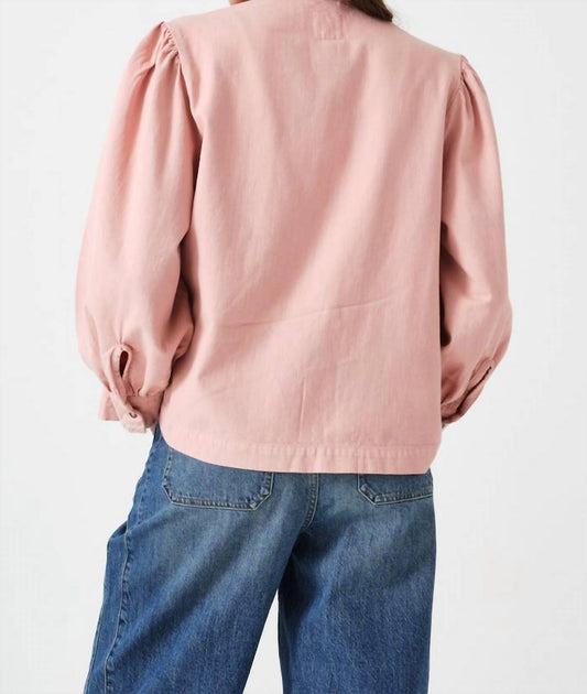 Poet Pussybow Denim Blouse