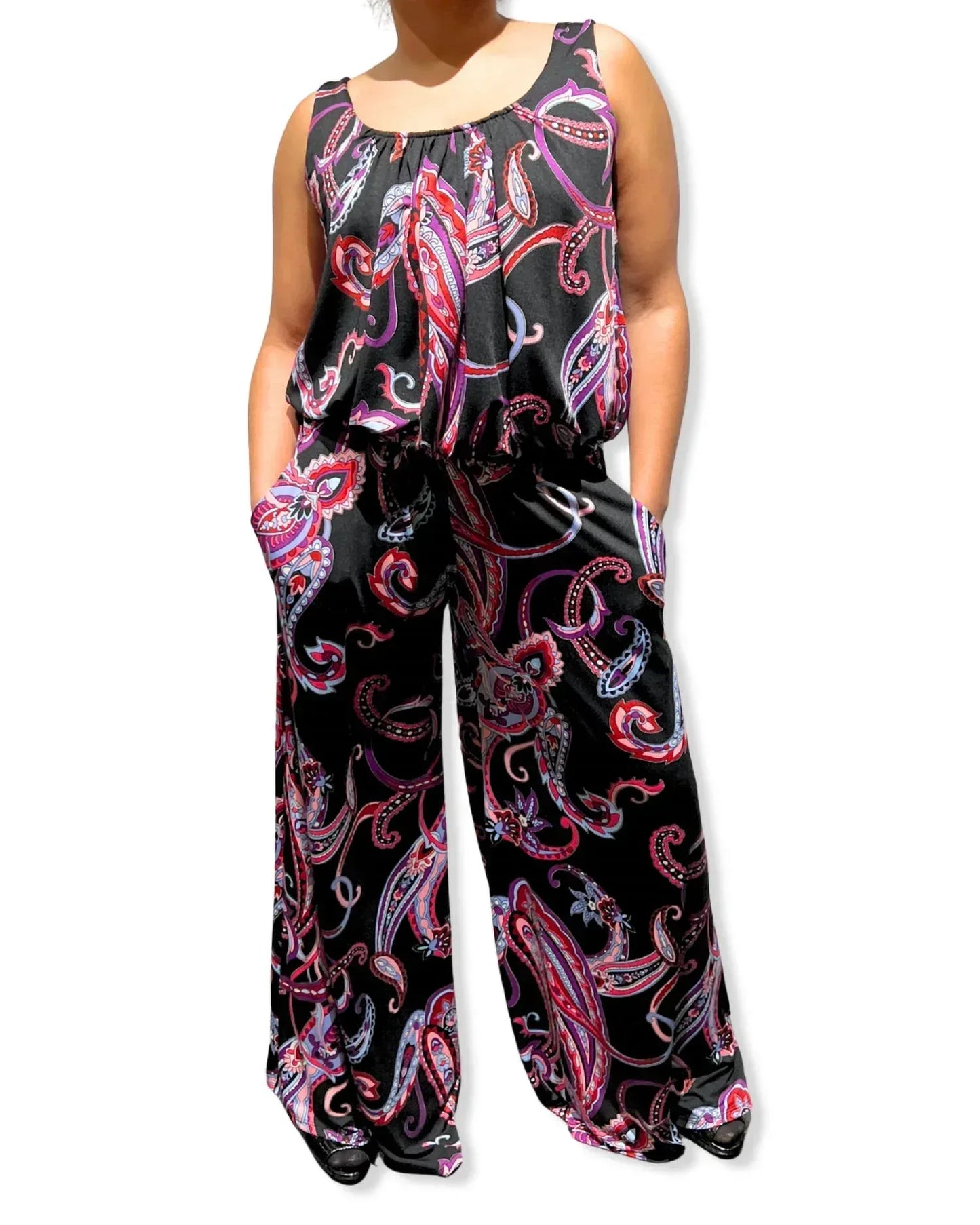 Alyssa Thomas - Scoop Neck Tank Jumpsuit - Rack Hunt