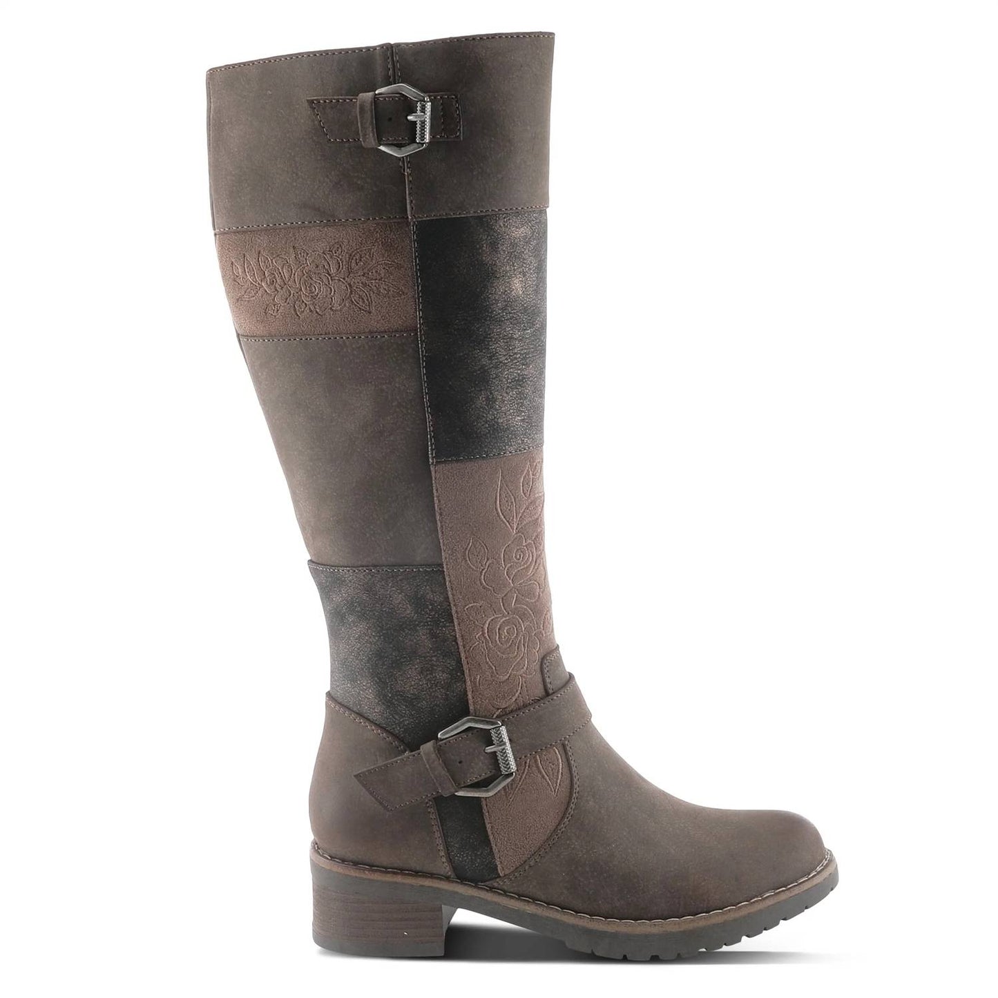 WOMEN'S COLLAGE TALL BOOTS