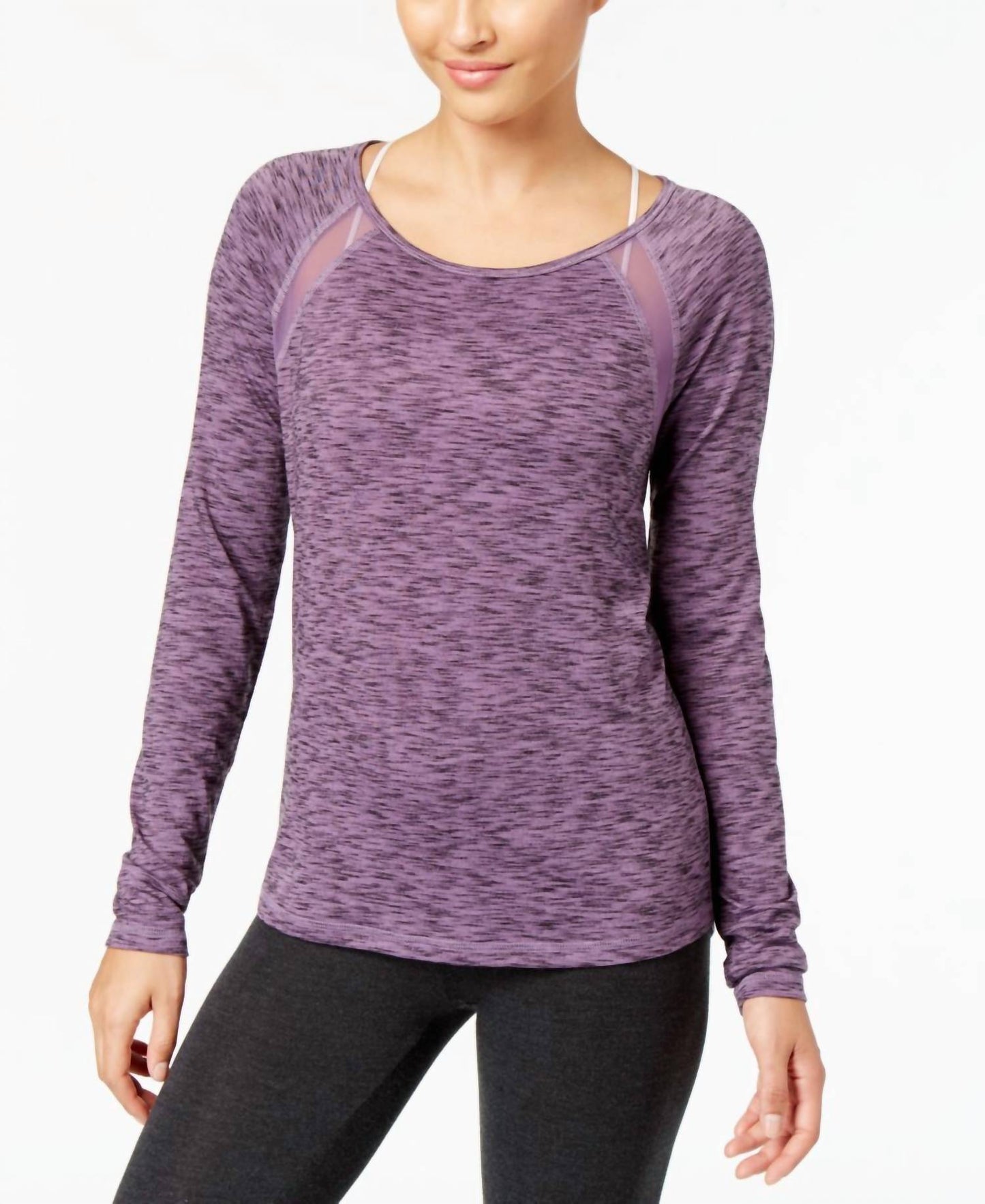 Space Dyed Mesh Trim Top