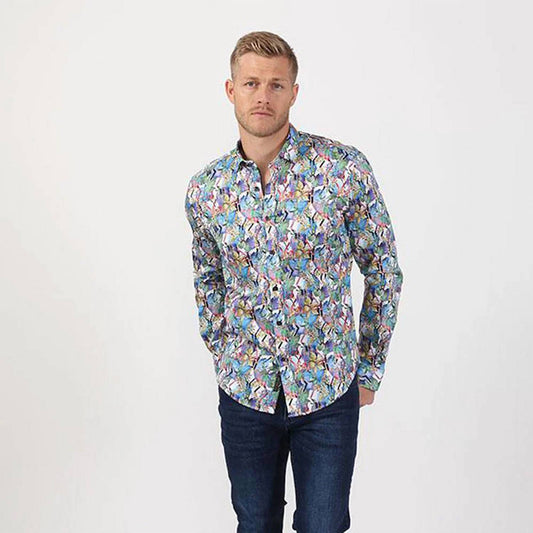 Colorful Leaves Button Down Shirt