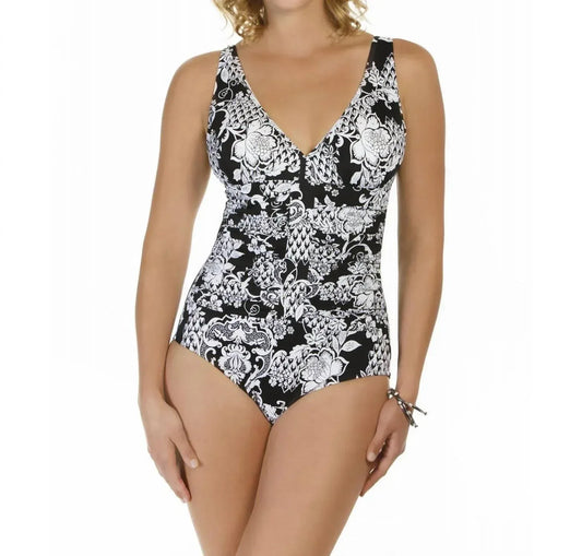 Shape Solver - Intermingle Shirred One Piece Swimsuit - Rack Hunt