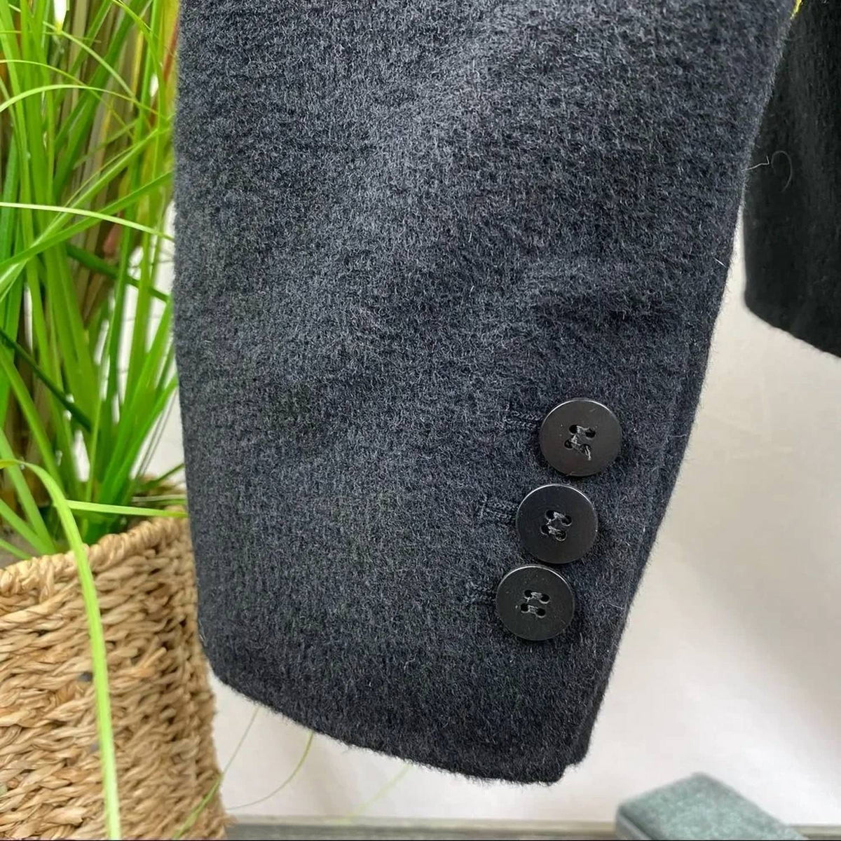 Double Button Wool Blazer