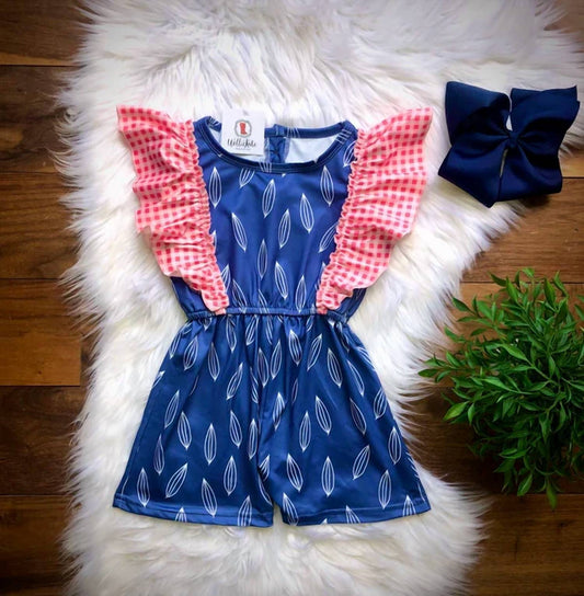 Girls Americana Farmhouse Romper