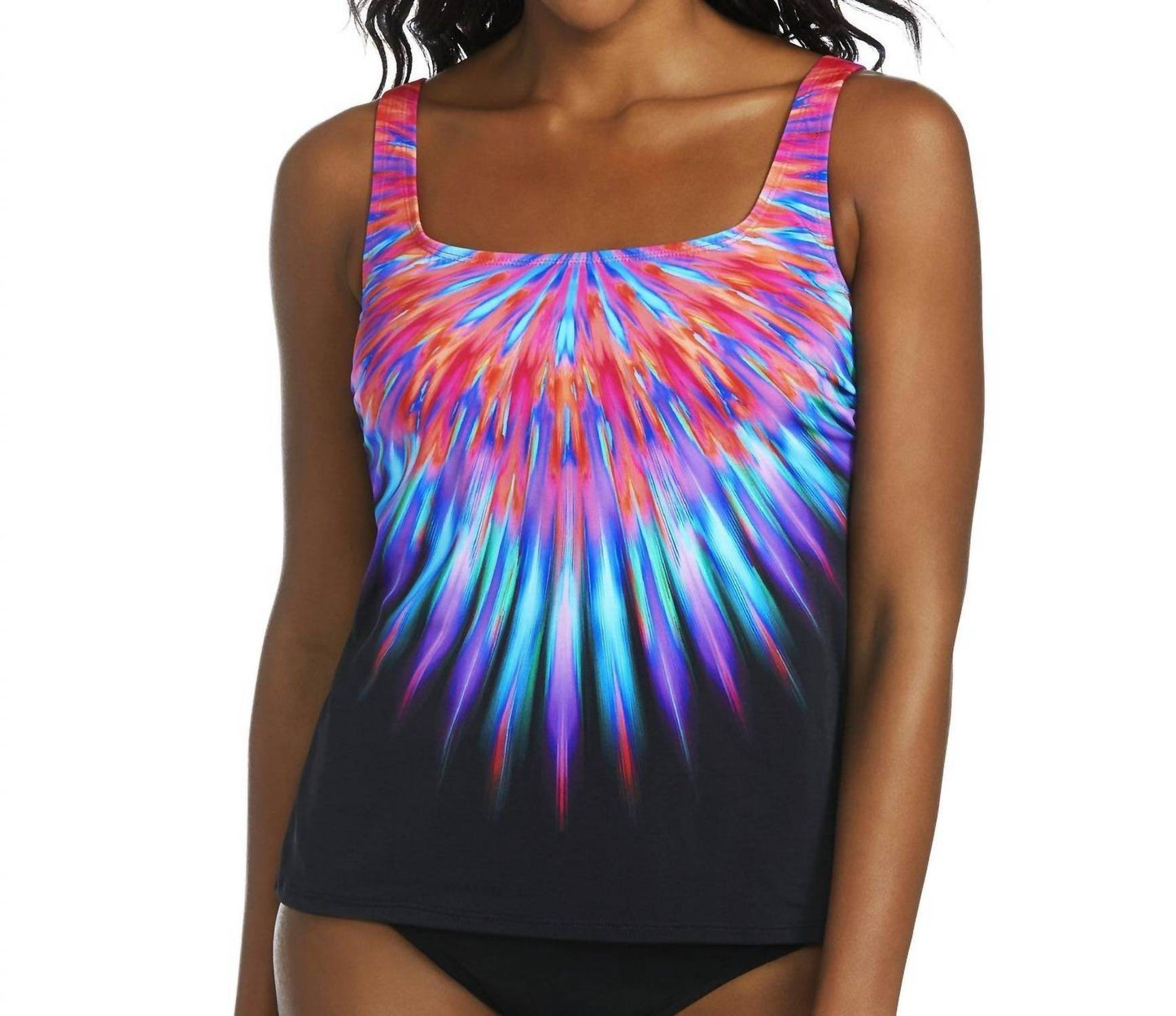 Active Spirit - Birds Of A Feather Square Neck Tankini Top - Rack Hunt -