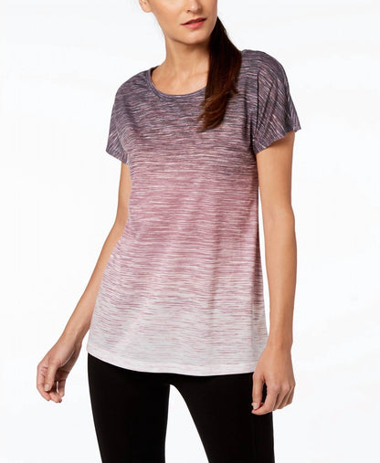 Activewear Space Dyed Cutout Back T-shirt