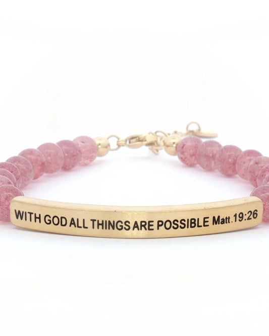 Women's With God All Things Are Possible Bracelet