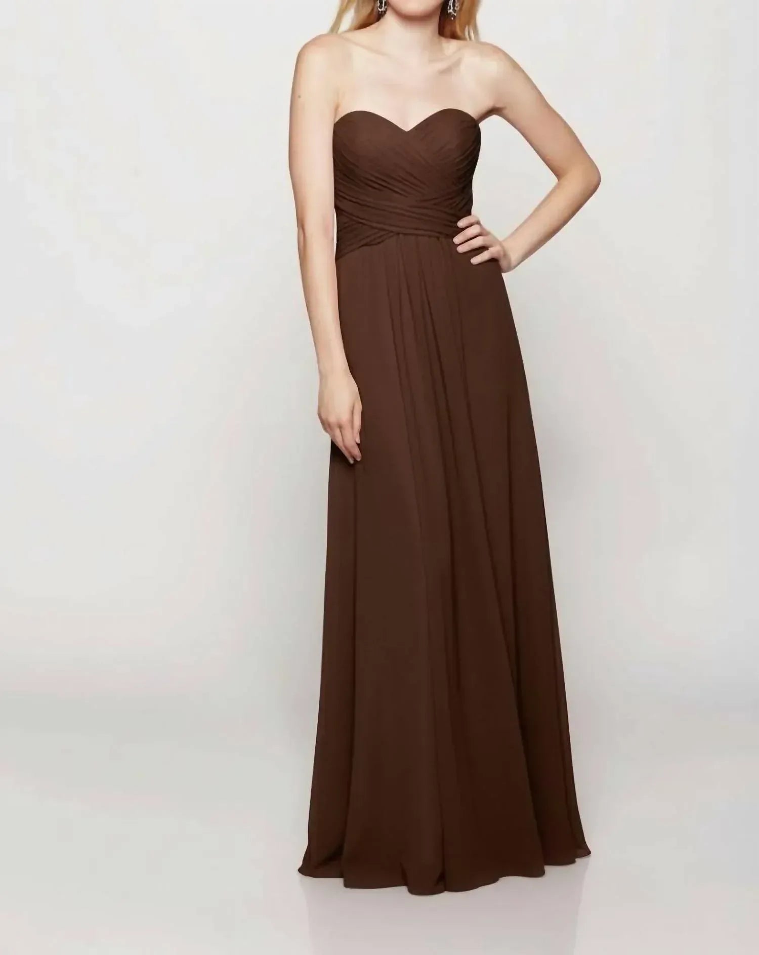 Milano Formals - Serenity Drape Strapless Gown - Rack Hunt