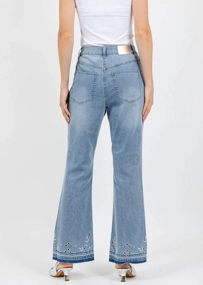 Embroidered Boot Cut Jeans
