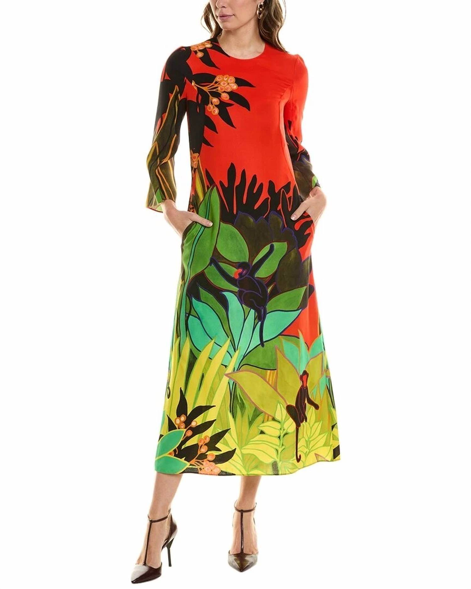 Valentino - Printed Silk Maxi Dress - Rack Hunt